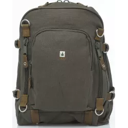 Backpack Pure in ecological canvas and leather