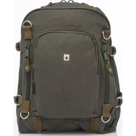 Backpack Pure in ecological canvas and leather