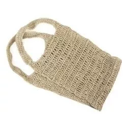 Crochet hemp thread back glove