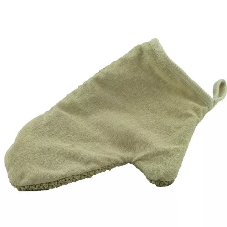 Pure hemp two-material wash mitt