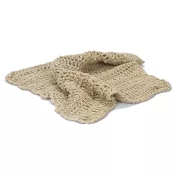 Large pure hemp crochet wipe