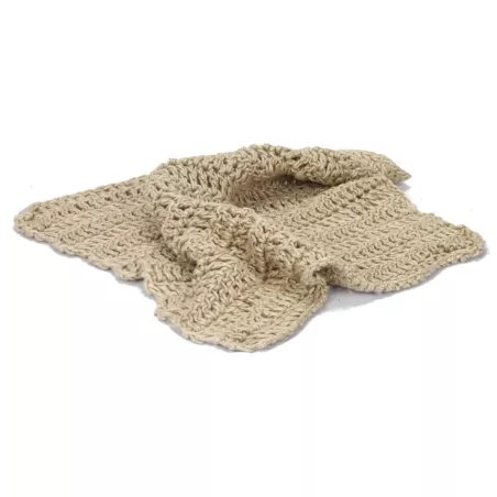 Large pure hemp crochet wipe