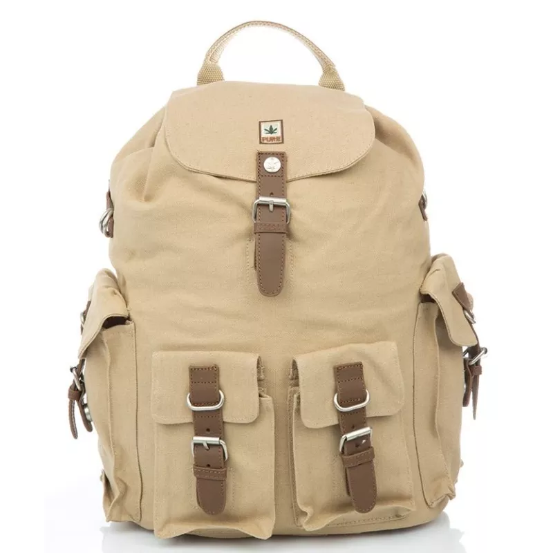 Big backpack Pure - organic hemp and cotton