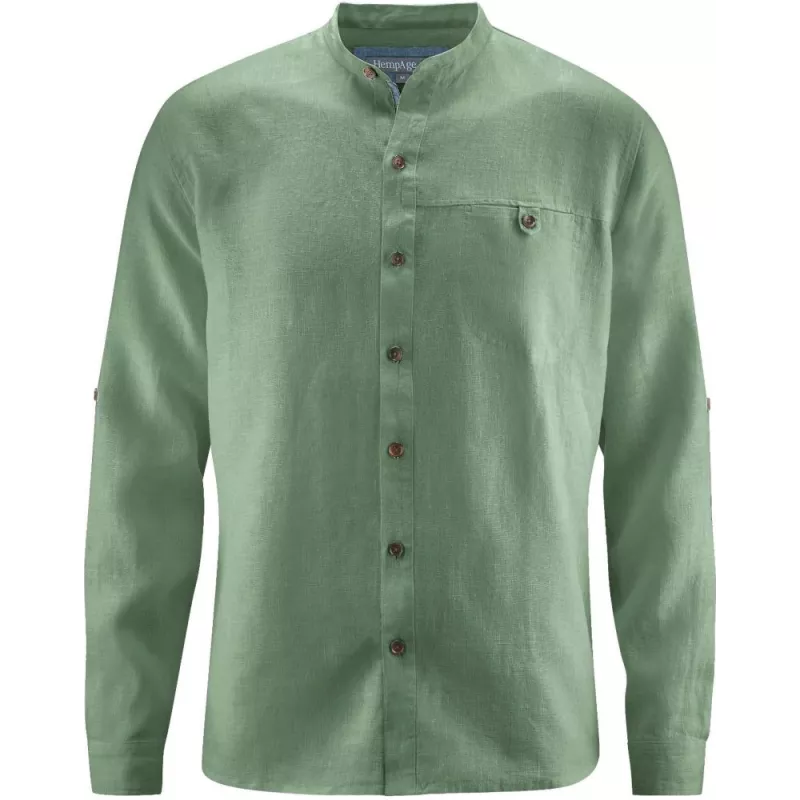 Chemise col mao - Pur chanvre