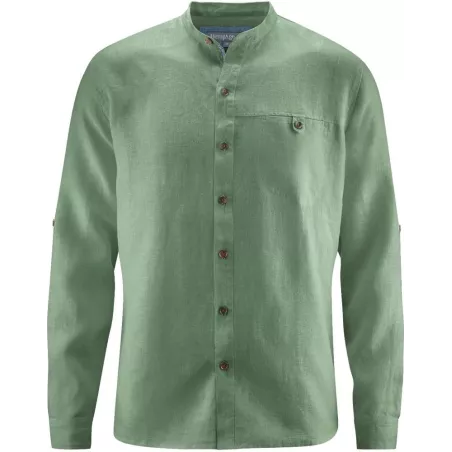 Mao collar shirt - Pure hemp