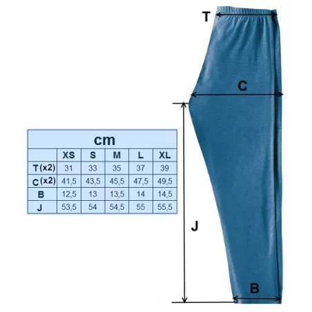 7/8-Leggings-Strumpfhose aus Bio-Baumwolle und Hanf