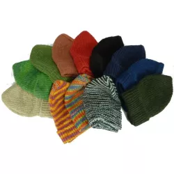 Pure hemp knitting hat