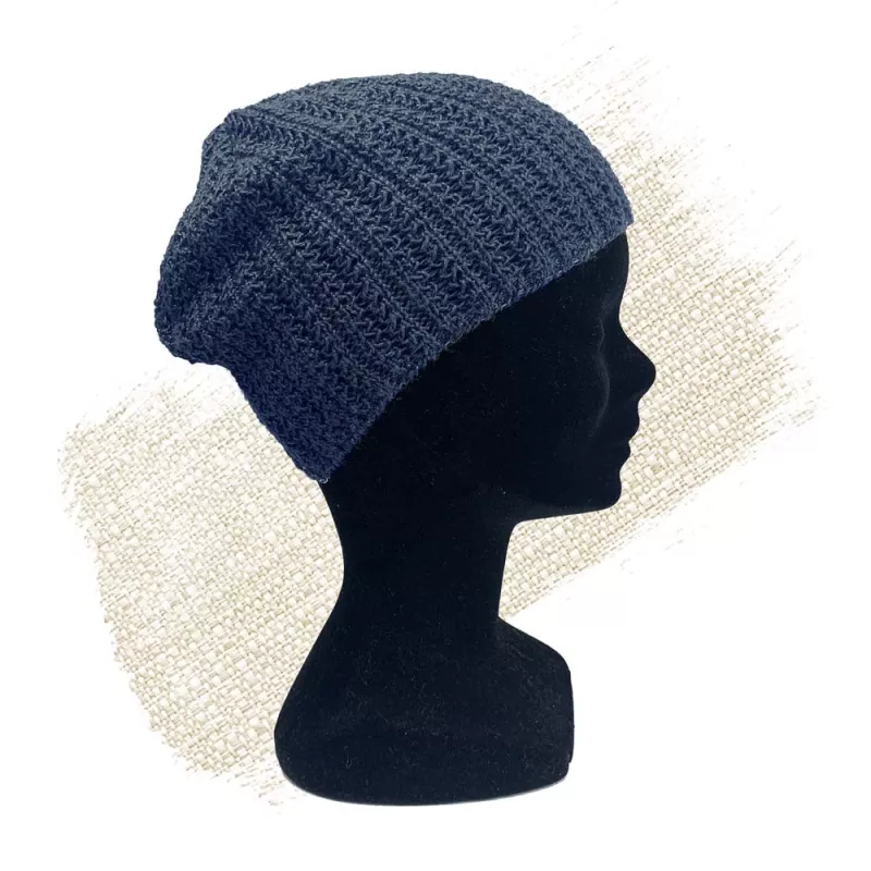 Pure hemp knitting hat