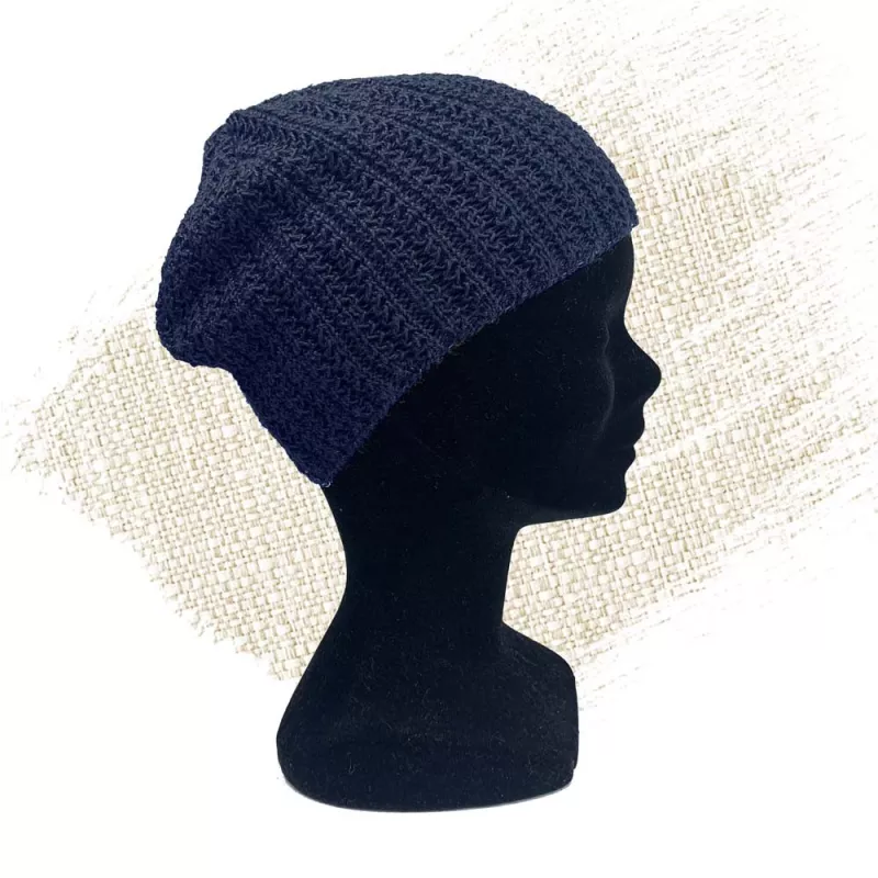 Cappello in maglia di canapa puro