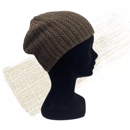 Pure hemp knitting hat