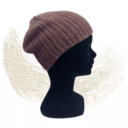 Pure hemp knitting hat