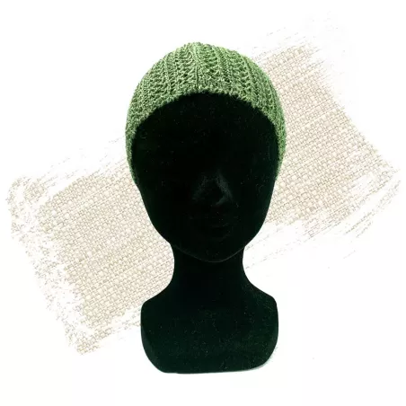 Pure hemp knitting hat