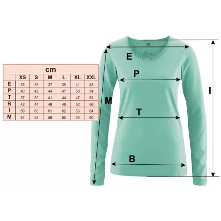 Women's long sleeves with fancy rolled neck