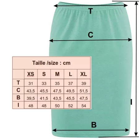 Gonna canapa / cotone biologico