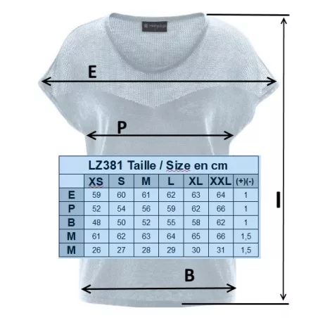 Chemisier tricoté avec maille contrastée