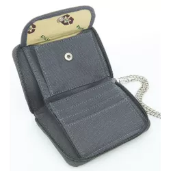 Wallet with chain hemp and organic cotton