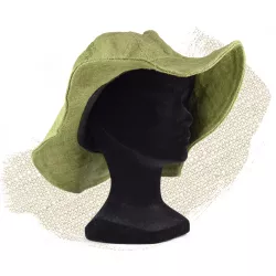 Hat - 100% Nepalese hemp - Green