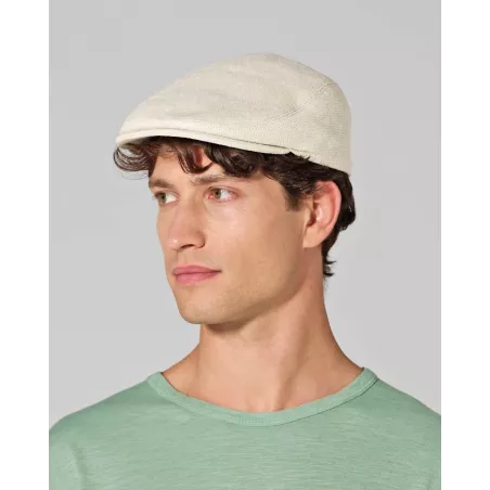 Hemp beret cap for man