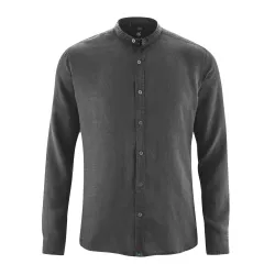 Chemise 100% chanvre Col "mao" homme 2