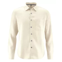 camicia di canapa, tessuto crepe, eco-friendly