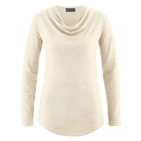 Hemp and organic cotton cowl neck tunic