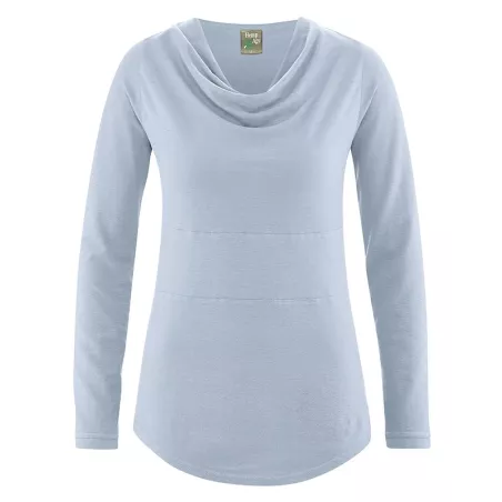 Hemp and organic cotton cowl neck tunic