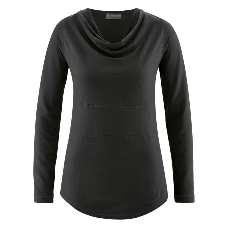 Hemp and organic cotton cowl neck tunic