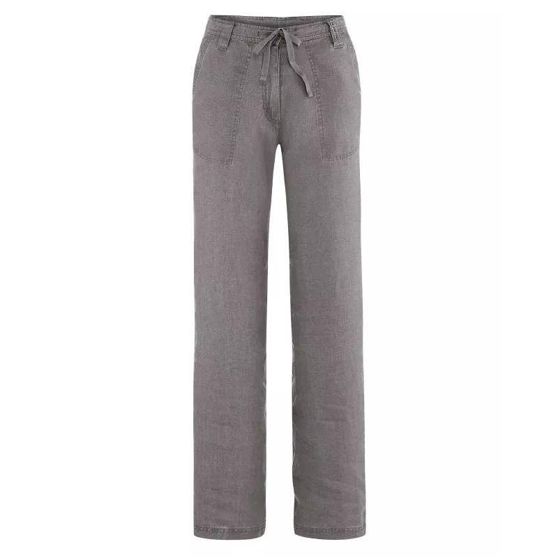 Women's pure hemp wide pants