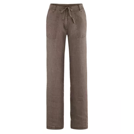 Women's pure hemp wide pants