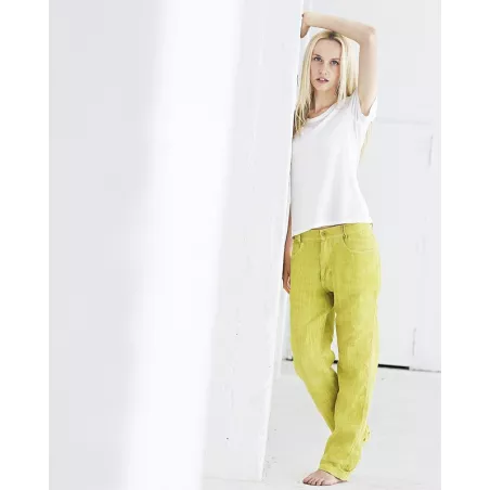 Pantalon vintage pur chanvre