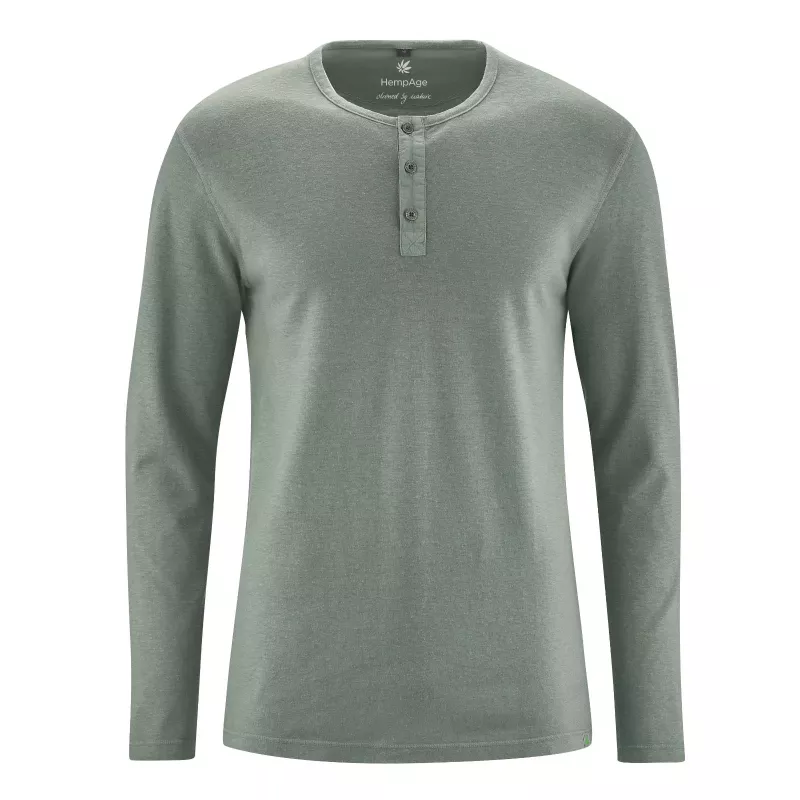 Henley T-shirt - Buttoned man