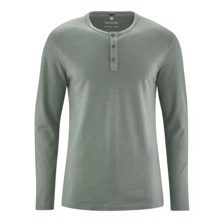 Henley T-shirt - Buttoned man