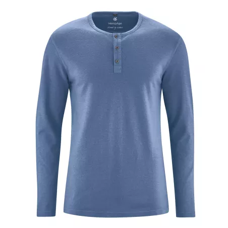 T-shirt Henley - Uomo con bottoni