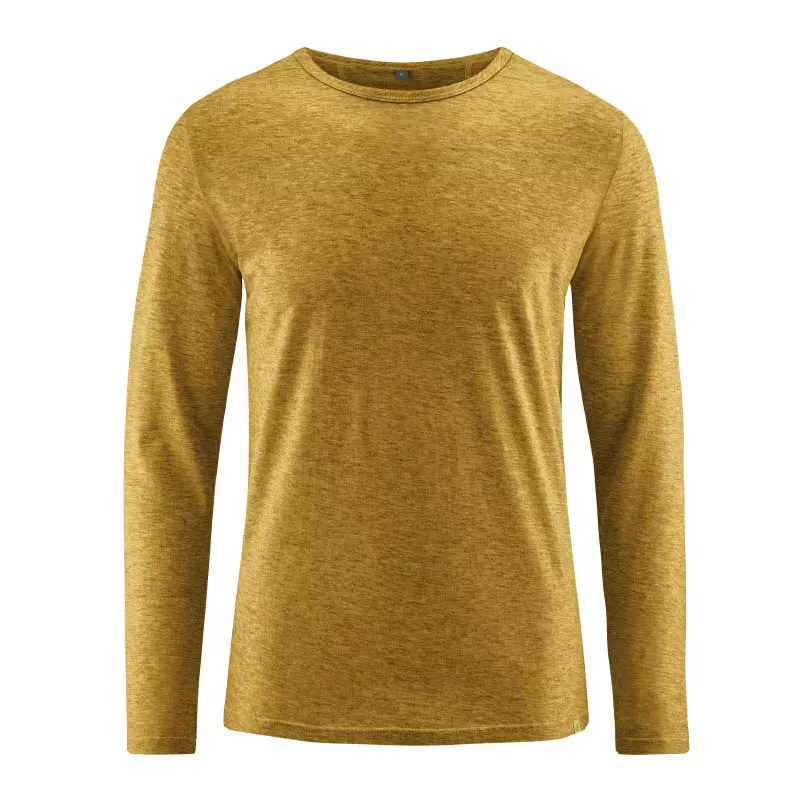 Hemp man sweater, organic cotton and yak wool