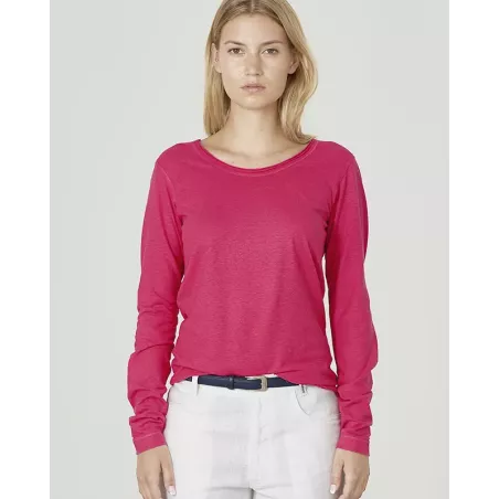 Women's long sleeves with fancy rolled neck