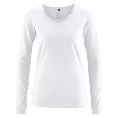 Women's long sleeves with fancy rolled neck