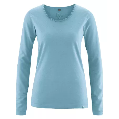 Women's long sleeves with fancy rolled neck