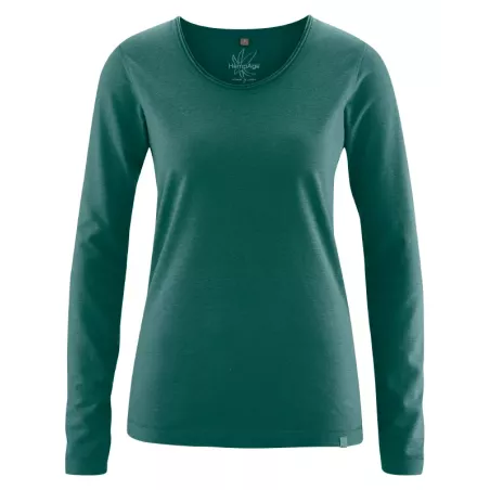 Women's long sleeves with fancy rolled neck