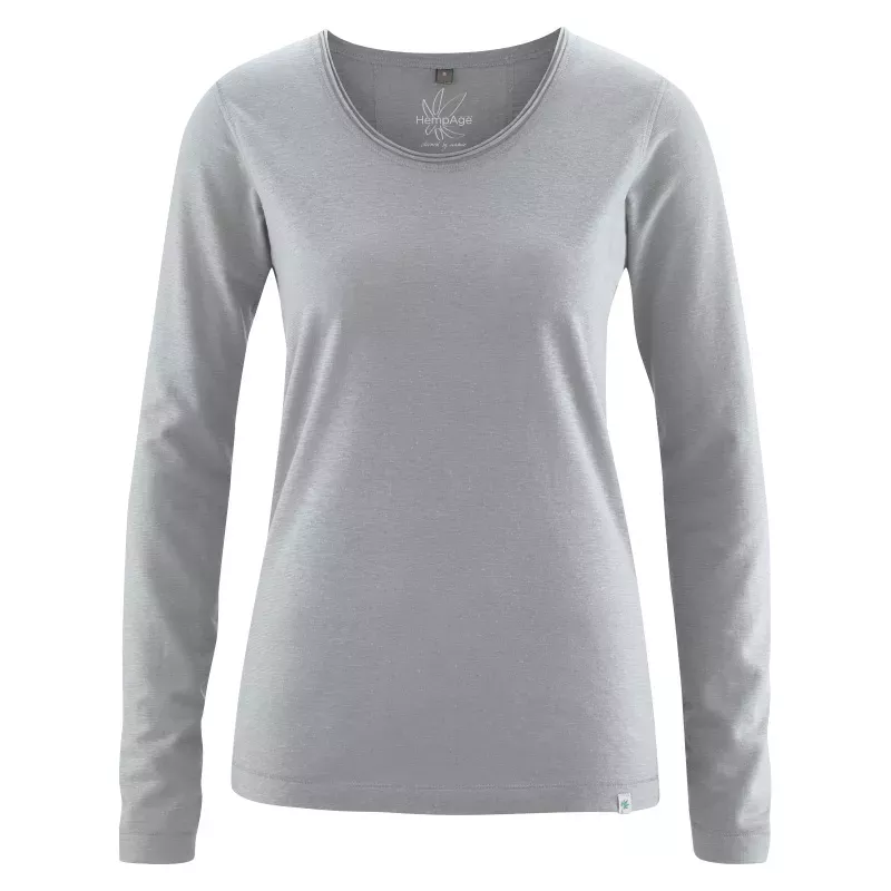 Women's long sleeves with fancy rolled neck