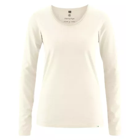 Women's long sleeves with fancy rolled neck