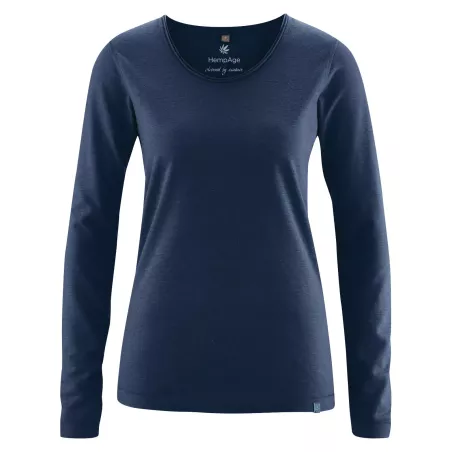 Women's long sleeves with fancy rolled neck