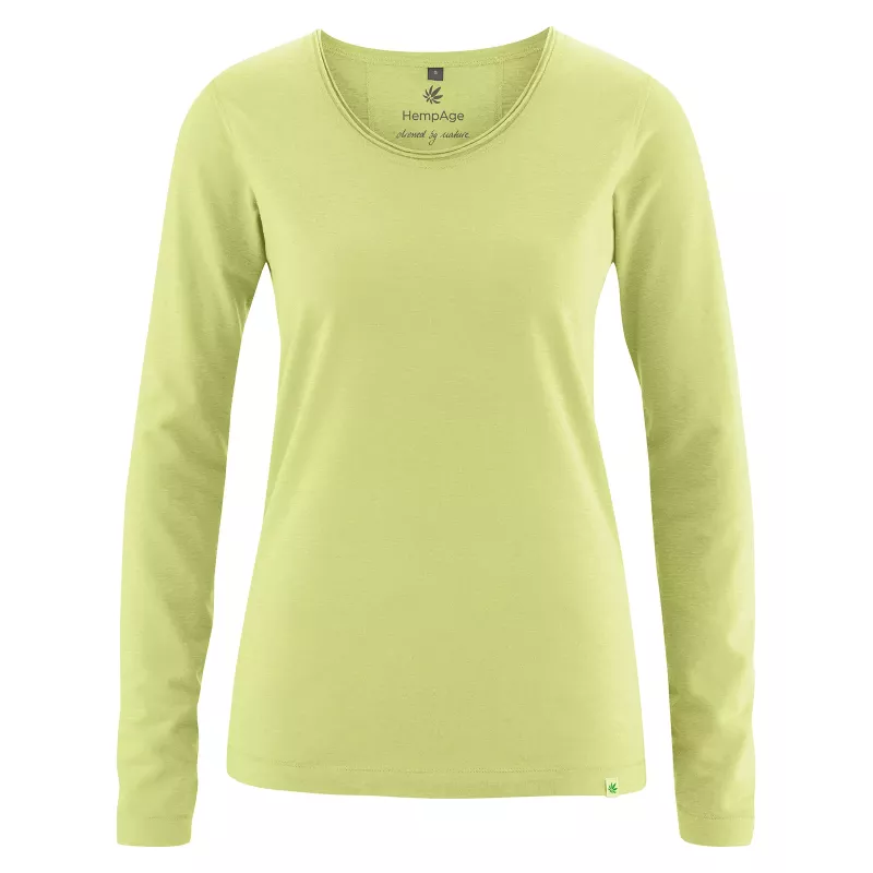 Women's long sleeves with fancy rolled neck