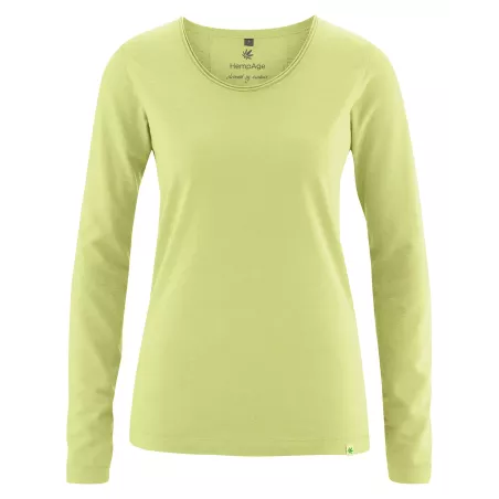 Women's long sleeves with fancy rolled neck