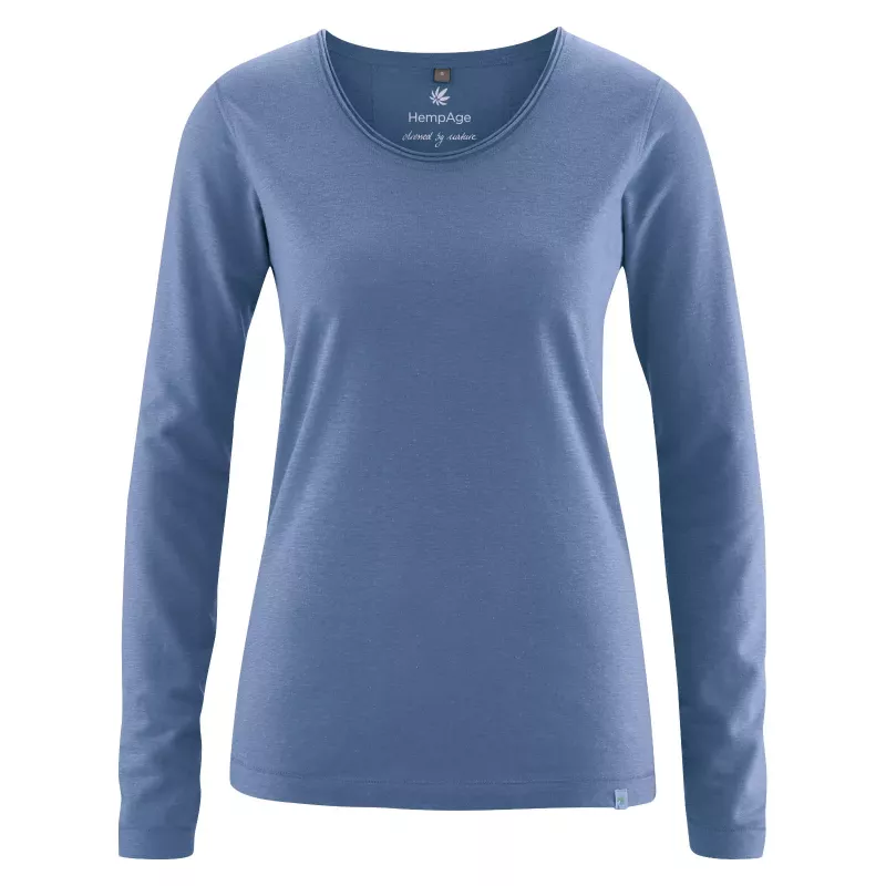 Women's long sleeves with fancy rolled neck