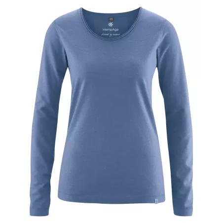 Women's long sleeves with fancy rolled neck