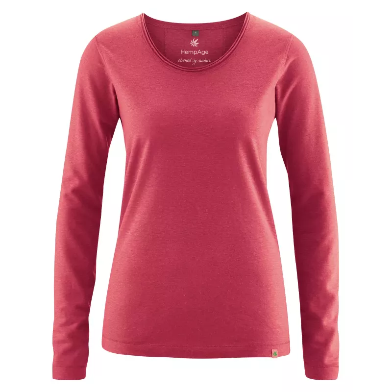 Women's long sleeves with fancy rolled neck