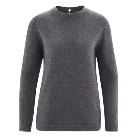 Women's sweater in wool and organic fibers