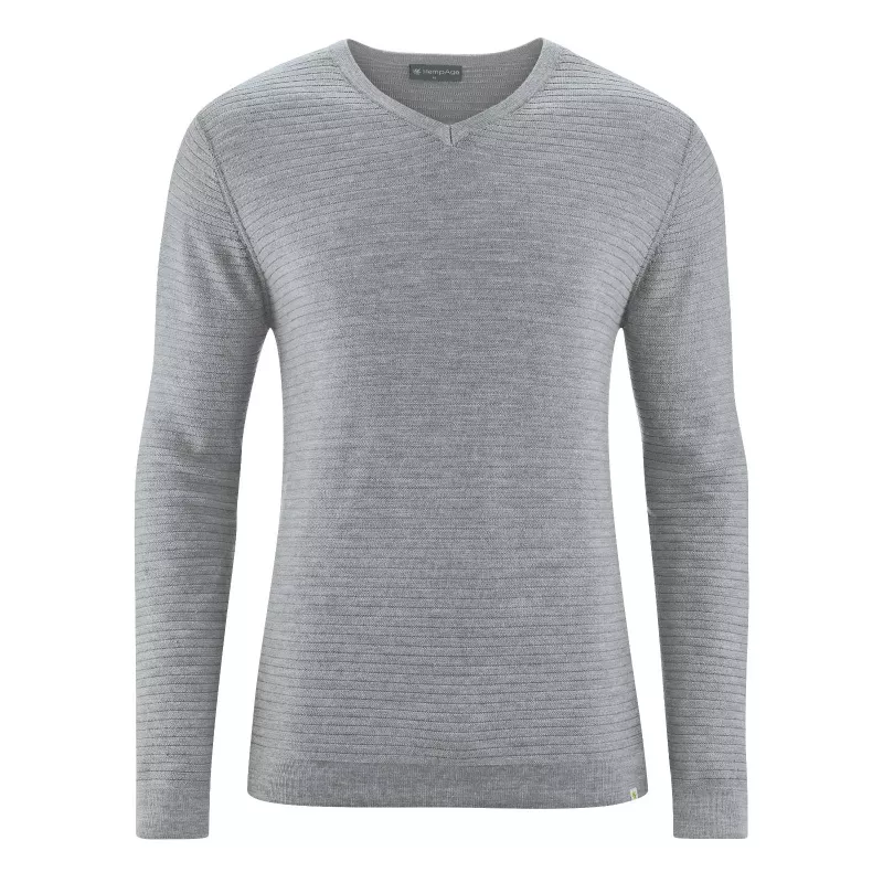 Men's sweater hemp and wool