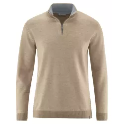 Men's sweater in hemp and wool to spend a warm winter