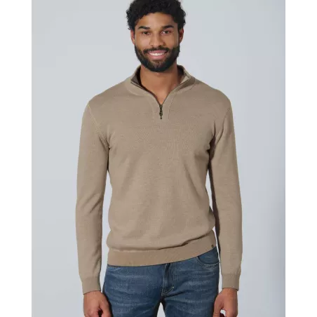 Pull cheminé homme en chanvre et laine pour passer un hiver au chaud